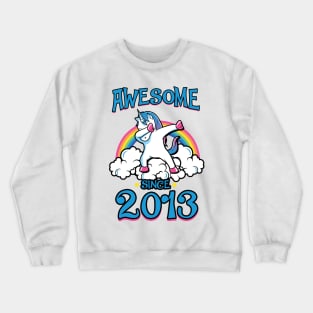 Awesome since 2013 Crewneck Sweatshirt